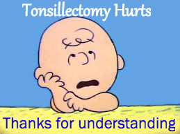 tonsillectomy charlie Brown